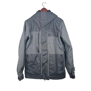 686 Smarty Form Mens XS All Access Jacket Grey Black Colorblock Snowboard Coat